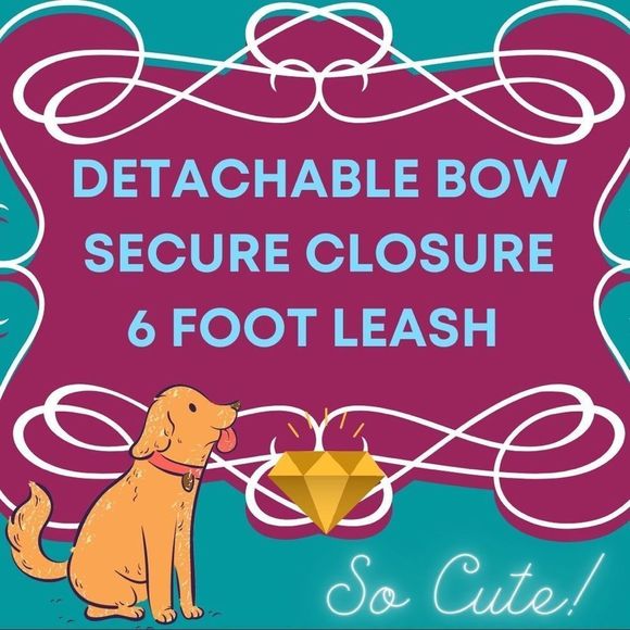 #14 🐾Dog Leash and Detachable Bow Set in Leopard🐾 - Picture 13 of 16